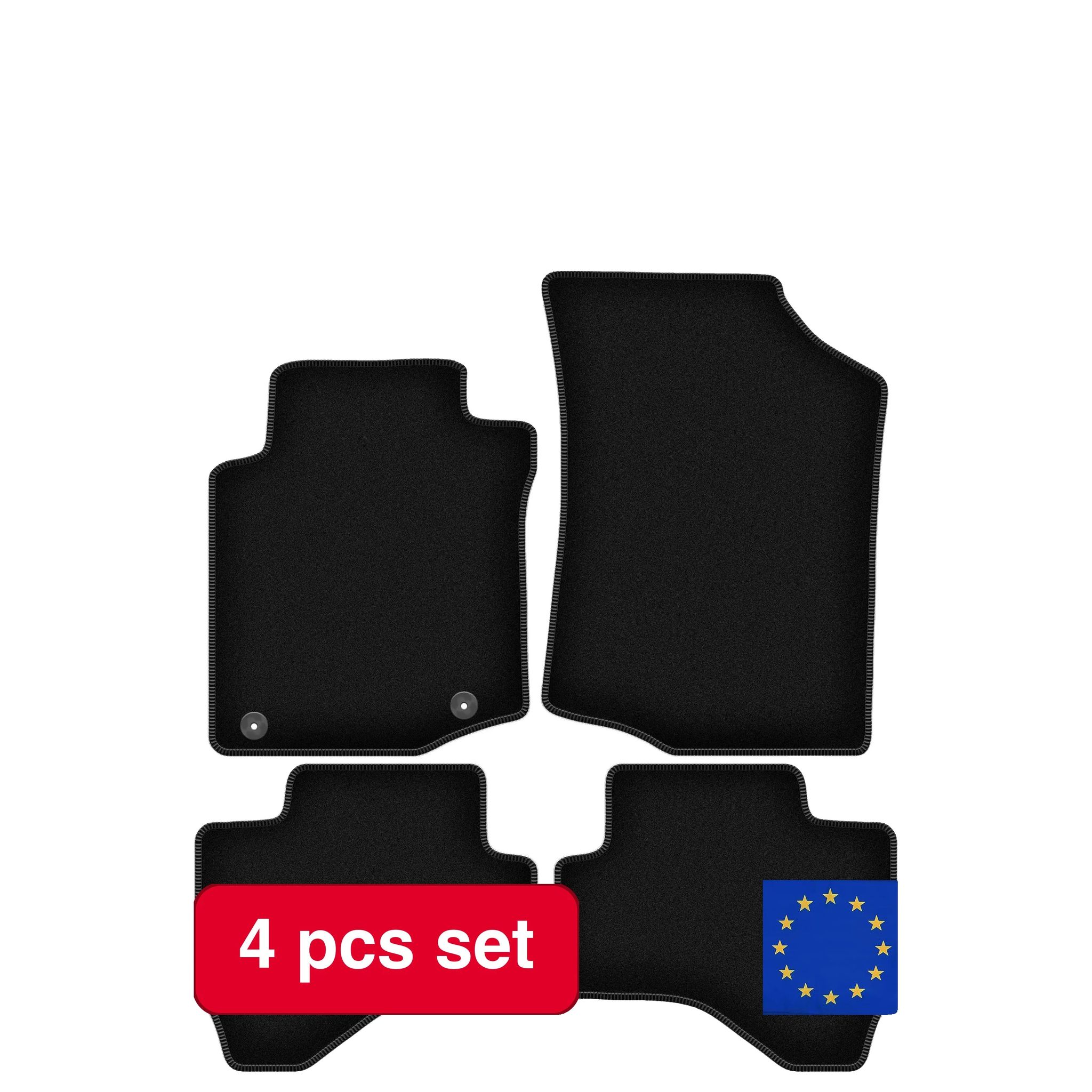 Mats, Leichtes Design, Grundschutz, Schwarz