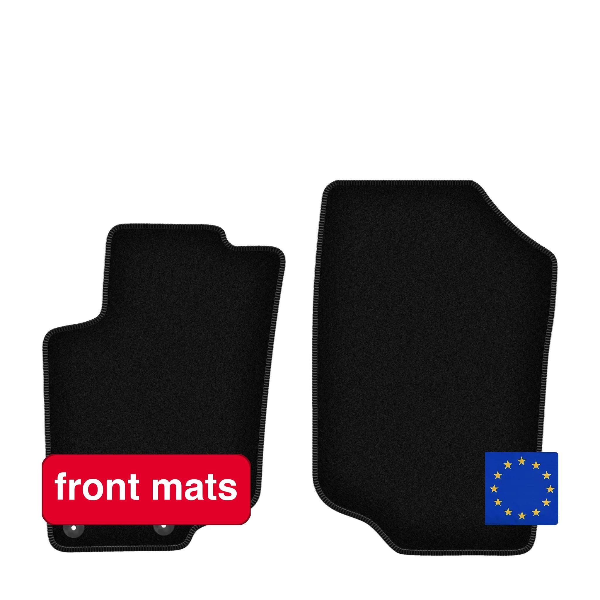 Bodenmatten, Synthetische Faser, Standardgröße, Peugeot 207 Kompatibilität, Leichtes Design, Stabile Halterungen