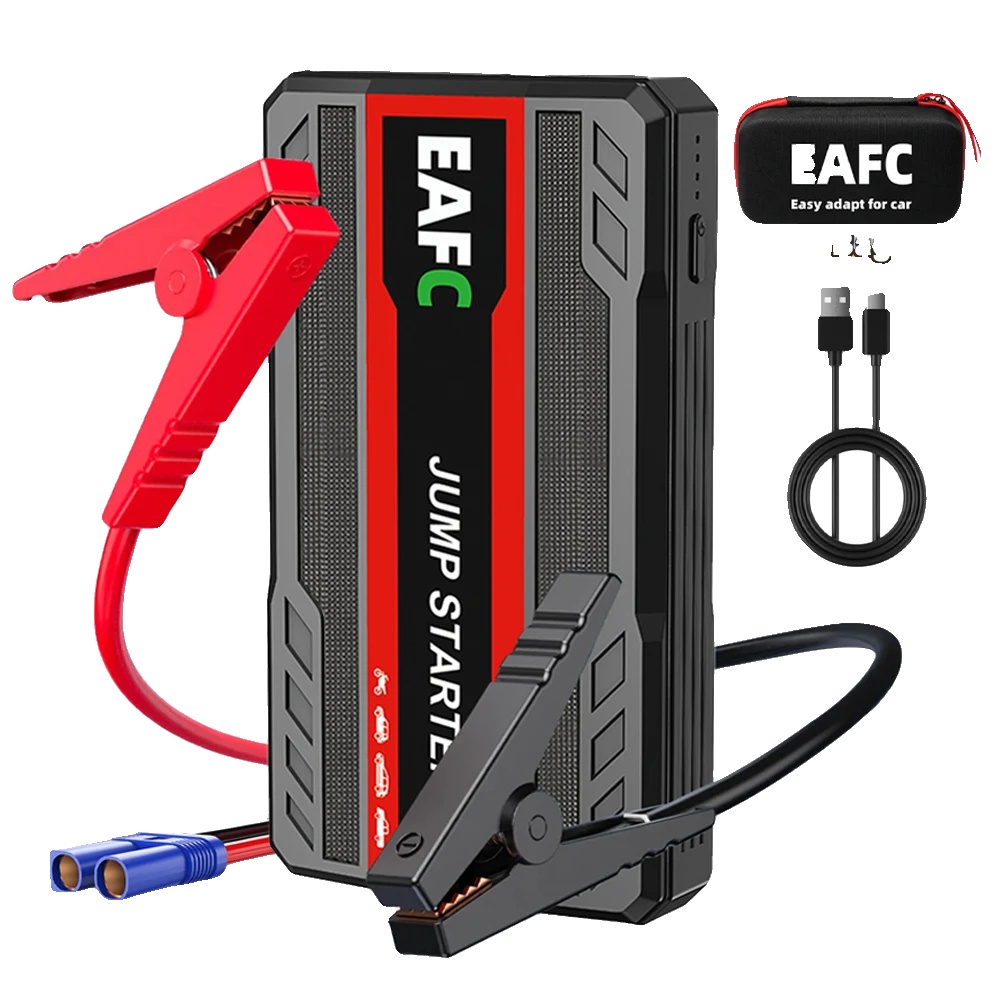 Auto-starthilfe, Usb-anschluss, Led-licht, Schwarz Mit Box