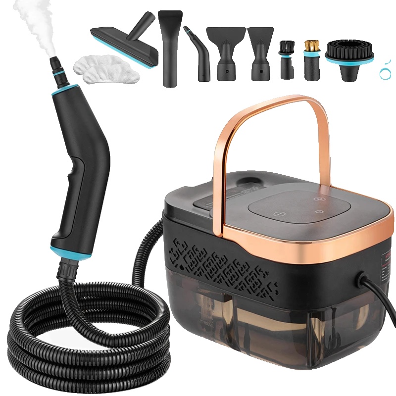 Handheld Dampfreiniger, Schnelles Aufheizen, Chemiefreie Reinigung, Schwarz, 220 V-a
