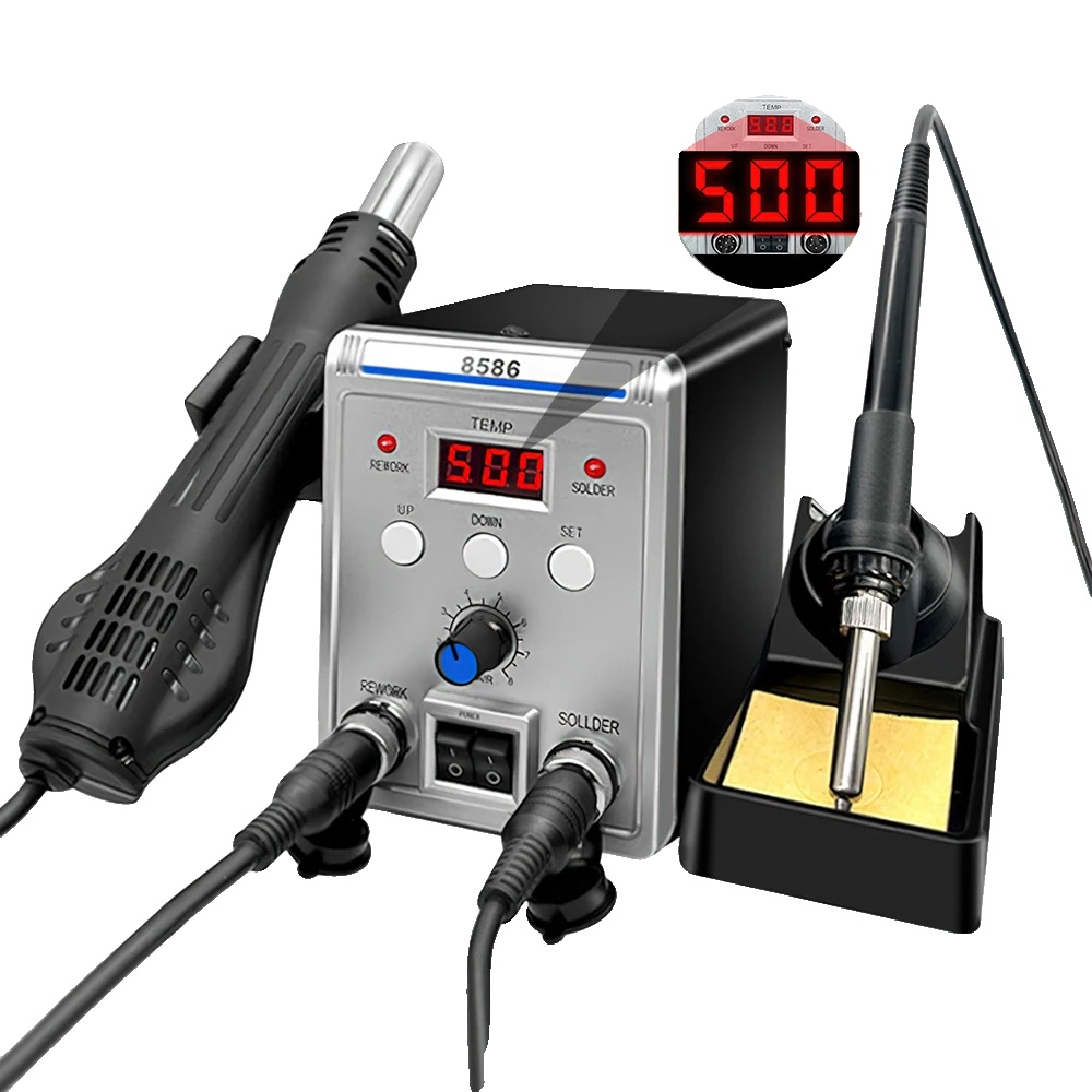 Heißluftgebläse Lötkolben, 700w Leistung, Digitale Anzeige, 8586