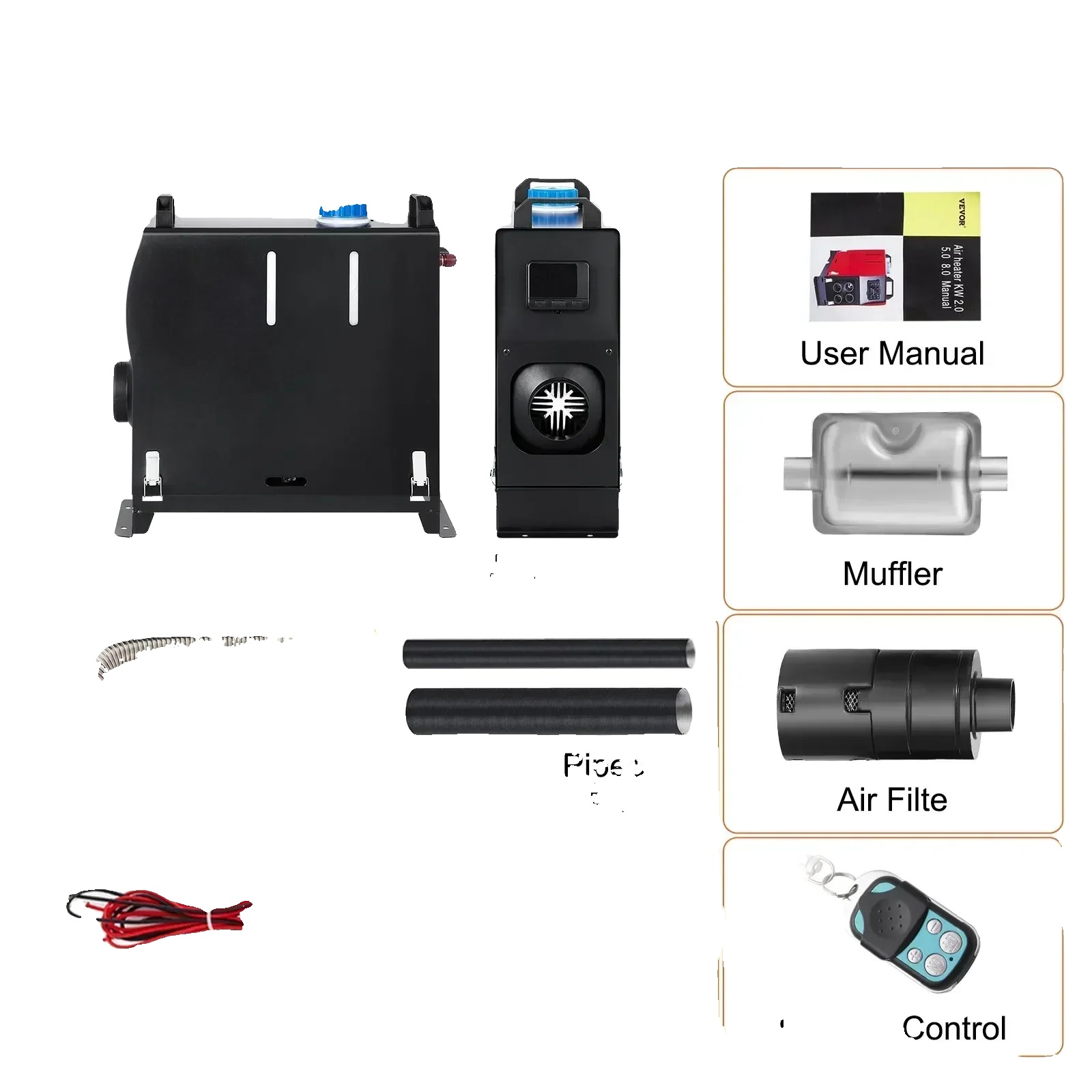 Diesel-luftheizer, 8kw Leistung, Lcd-monitor, 8kw