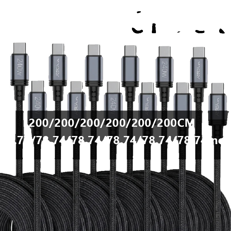Usb C Kabel, Schnellladung, Datensynchronisierung, 2 Meter 6pack