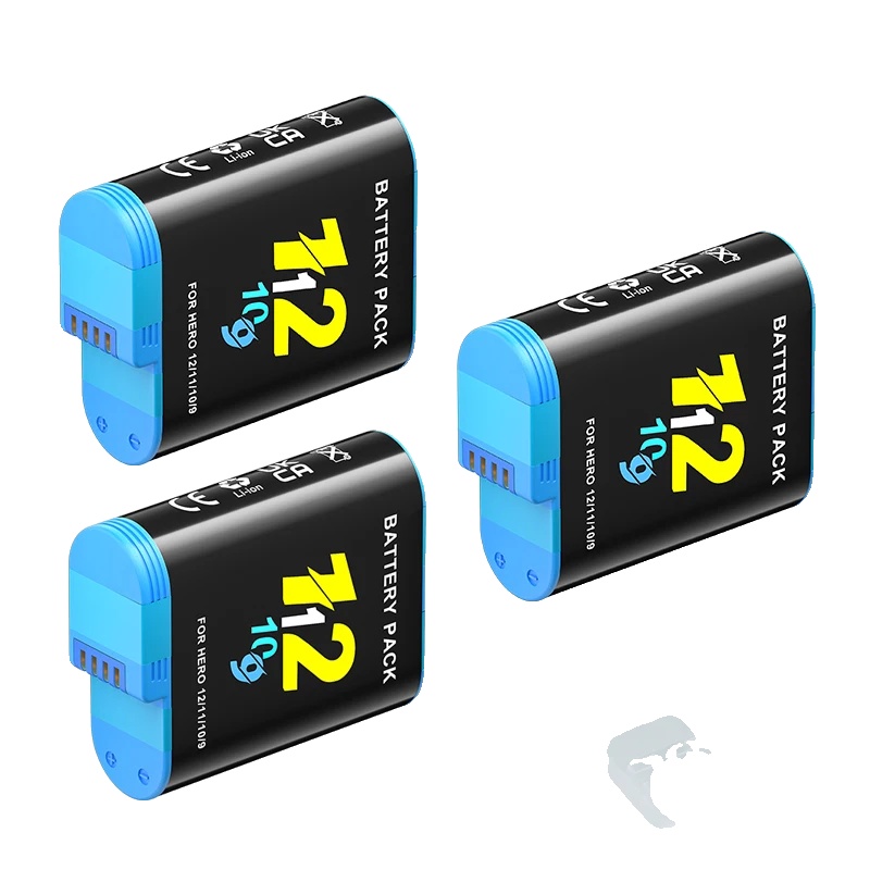 Kameraakku, Lcd-ladegerät, Schnellladefähigkeit, 3pcs Batterie