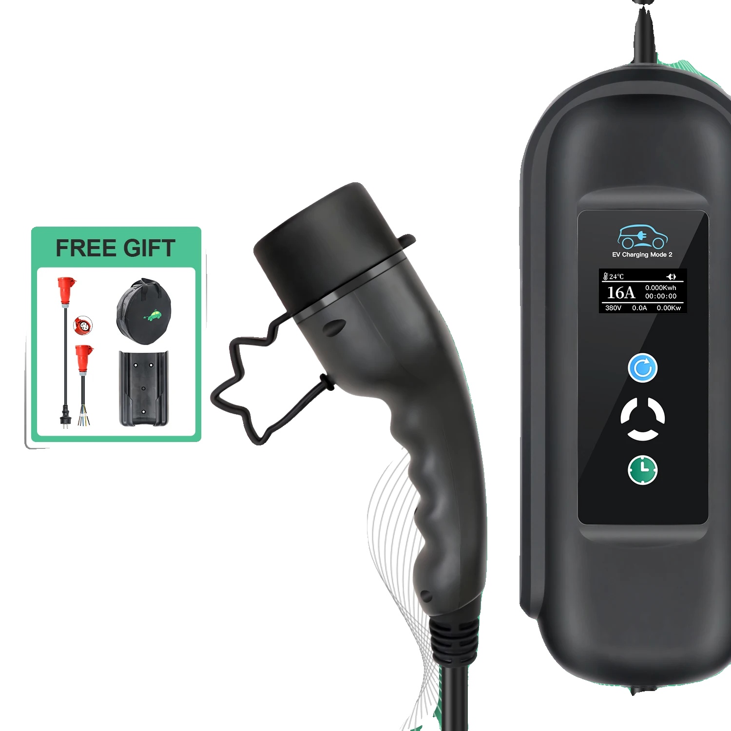 Ev-ladegerät, 11kw Leistungsabgabe, Flexible Strom Einstellungen, Typ2