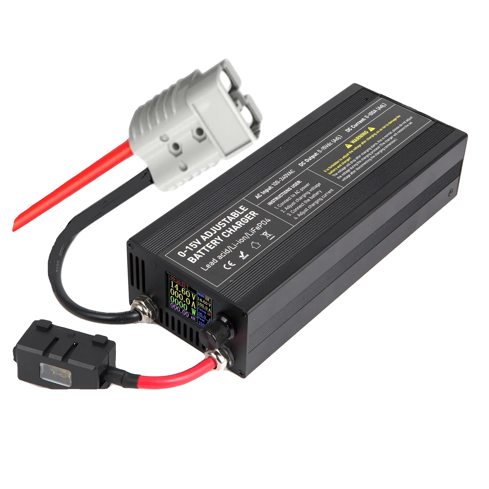 Batterieladegerät, Einstellbare Spannung, Hohe Ausgangsleistung, Xcl100a-a