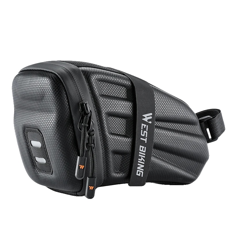 Fahrradsatteltasche, Wasserdicht, Leichtes Design, Schwarz