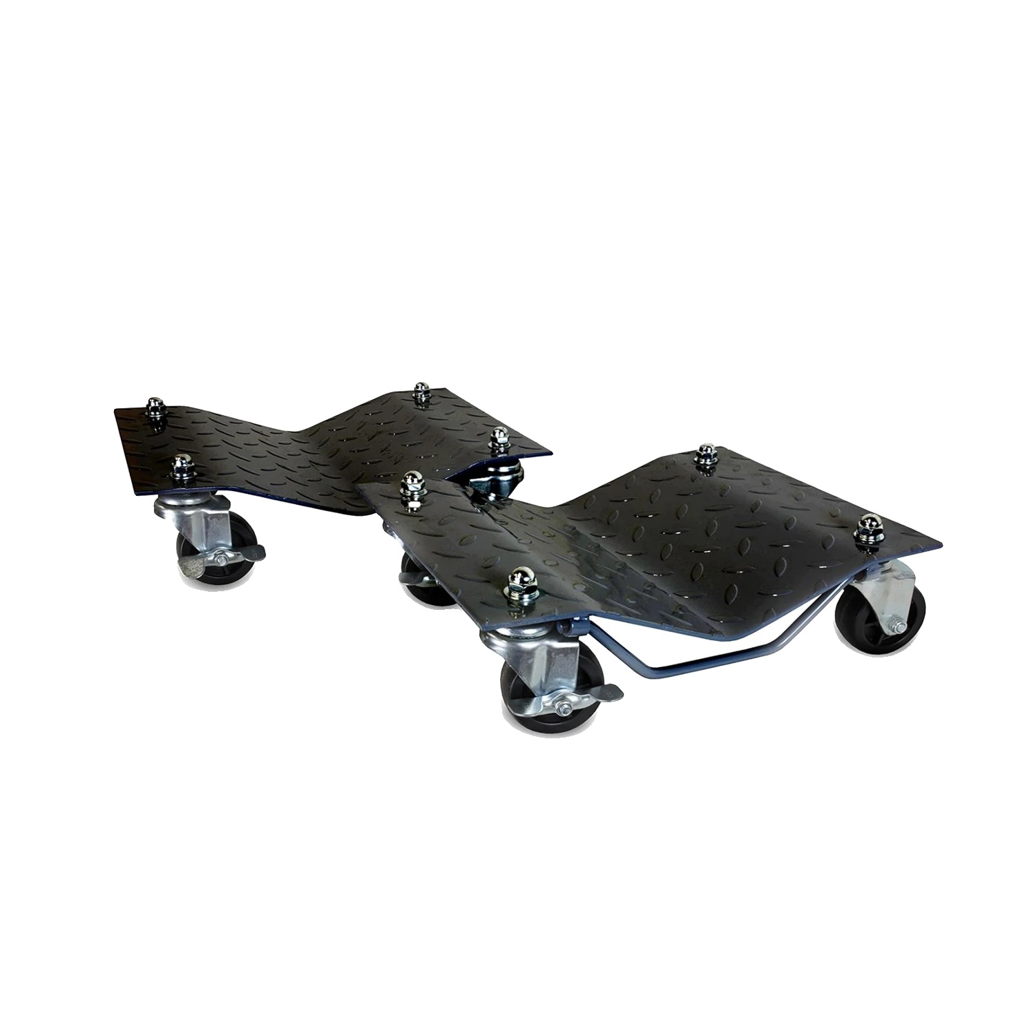 Auto-dolly, Manganstahl, 360° Drehbare Räder, 2 Stück Bk