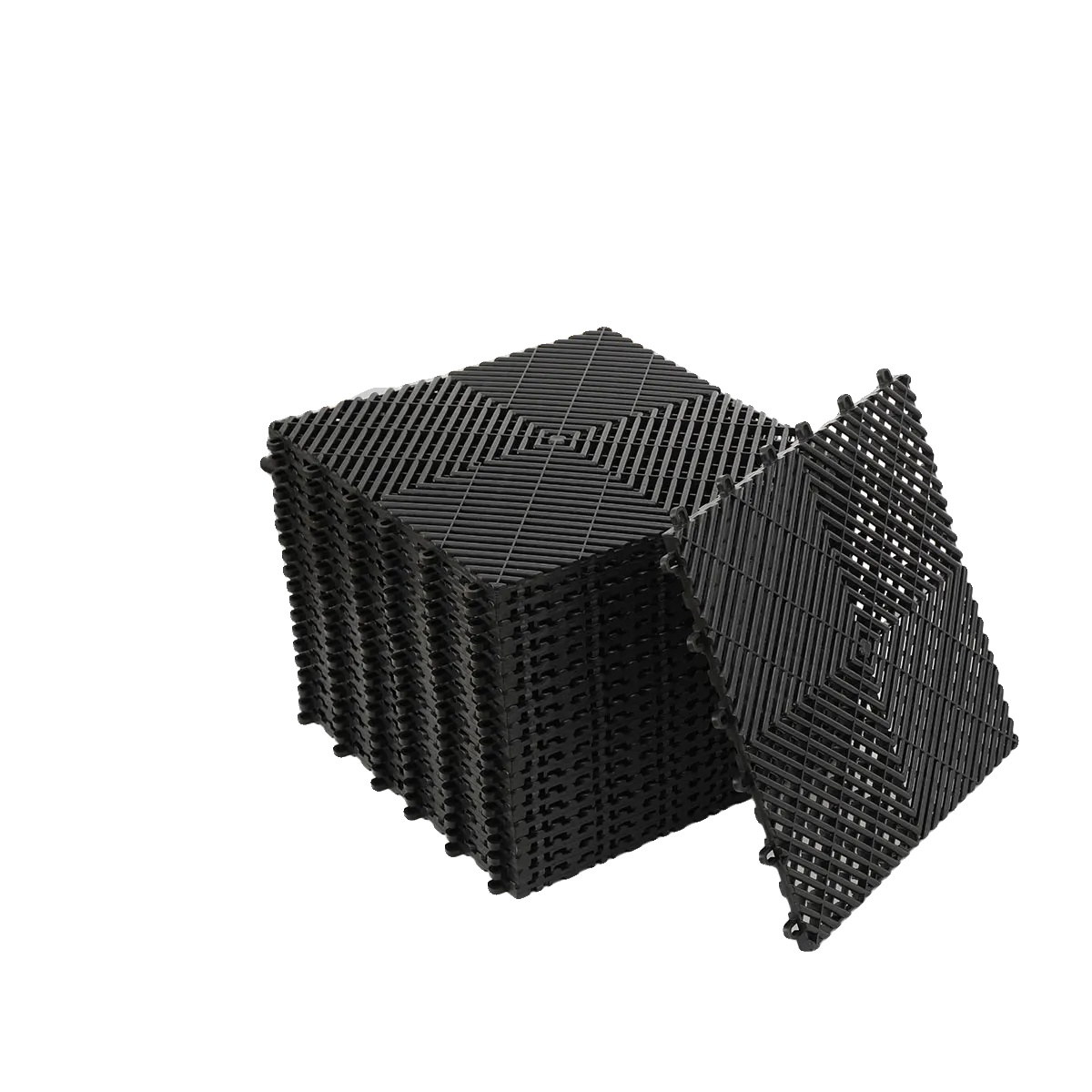 Entwässerungsrinne, Schwarz, 40 Cm X 40 Cm, Rutschfest, Wasserdicht, Einfache Installation