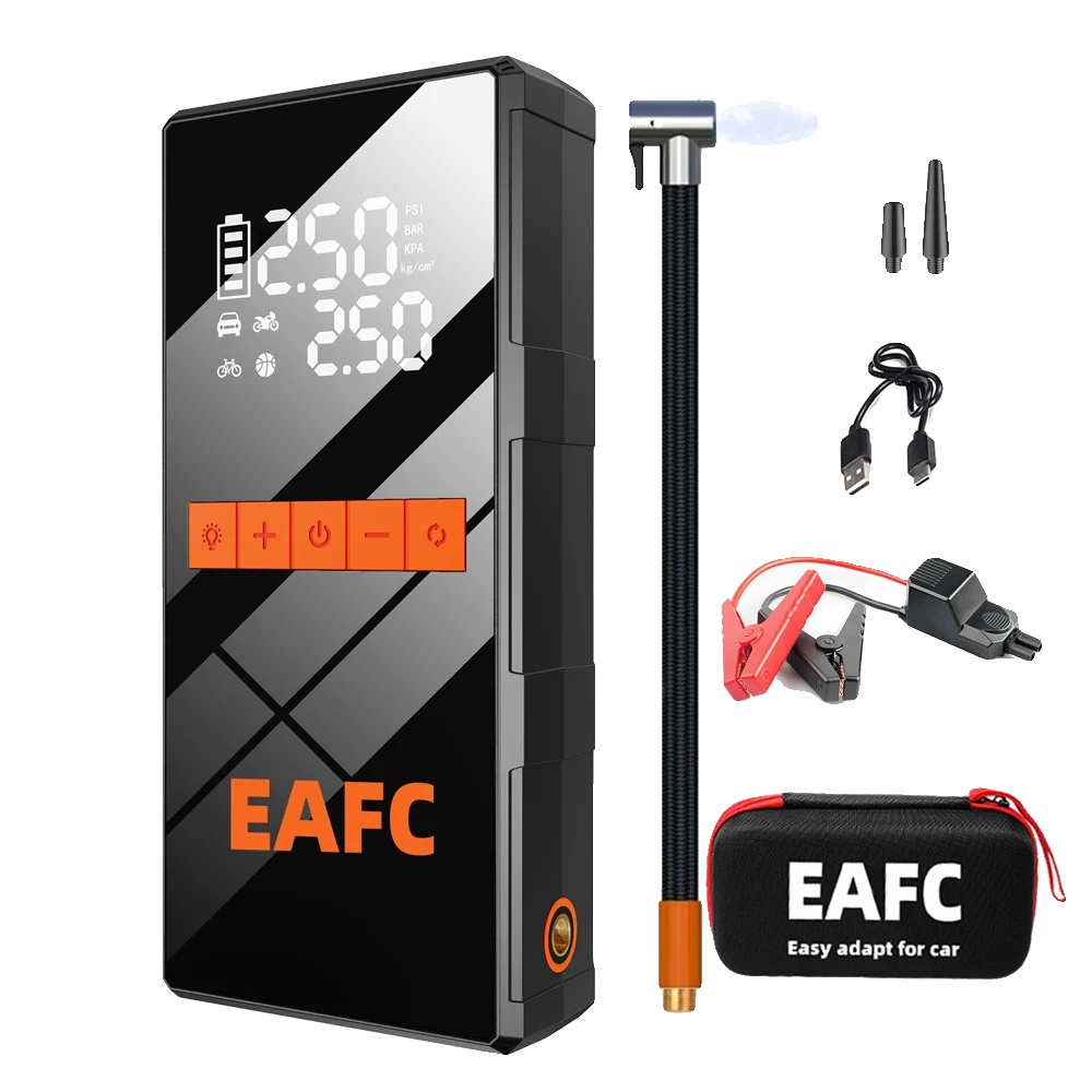 Starthilfe, Luftkompressor, Tragbare Powerbank, Eva Box1 Hinzufügen, Batteriebetrieben-a