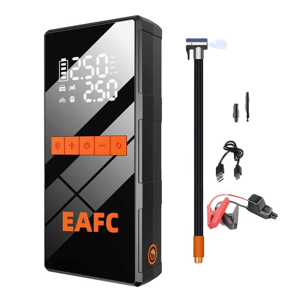 Starthilfe, Luftkompressor, Tragbare Powerbank, Keine Eva-box1, Batteriebetrieben-b