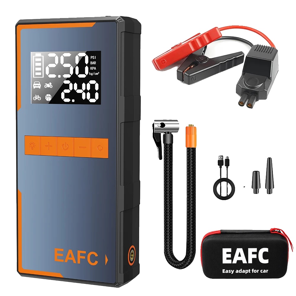 Auto Notstartgerät, Luftpumpe, Tragbare Powerbank, Intelligente Clip Mit Box