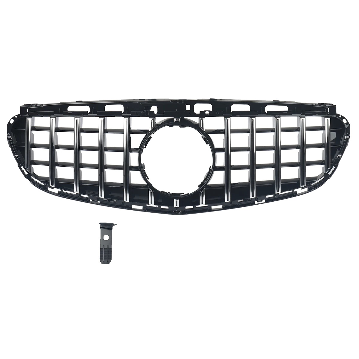 Frontgrill, Kompatibel Mit W212 E-klasse, Gt R Stil, Chrom Schwarz