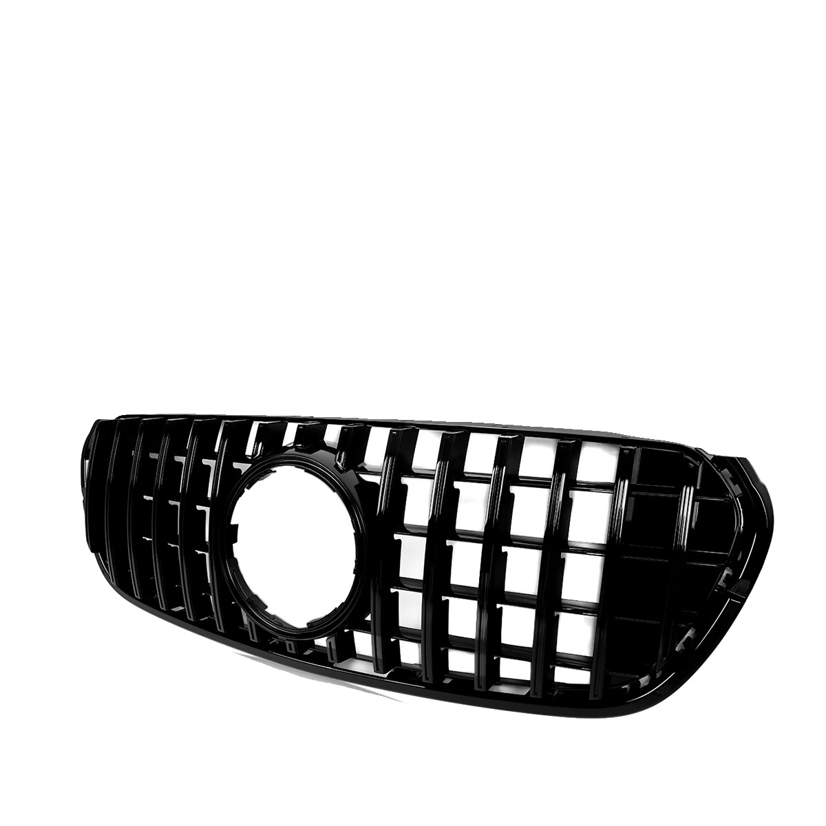Frontstoßstangen-grill, Hochwertiger Abs-kunststoff, 112 Cm Länge, Passend Für Mercedes-benz X-class X470, Glänzende Schwarze Farbe, Direkter