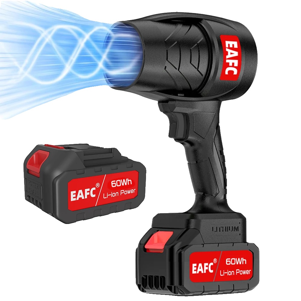 Luftgebläse, Hochleistungs-turbomotor, Vielseitiges Handdesign, Mit 2 Stück Batterie, Batteriebetrieben