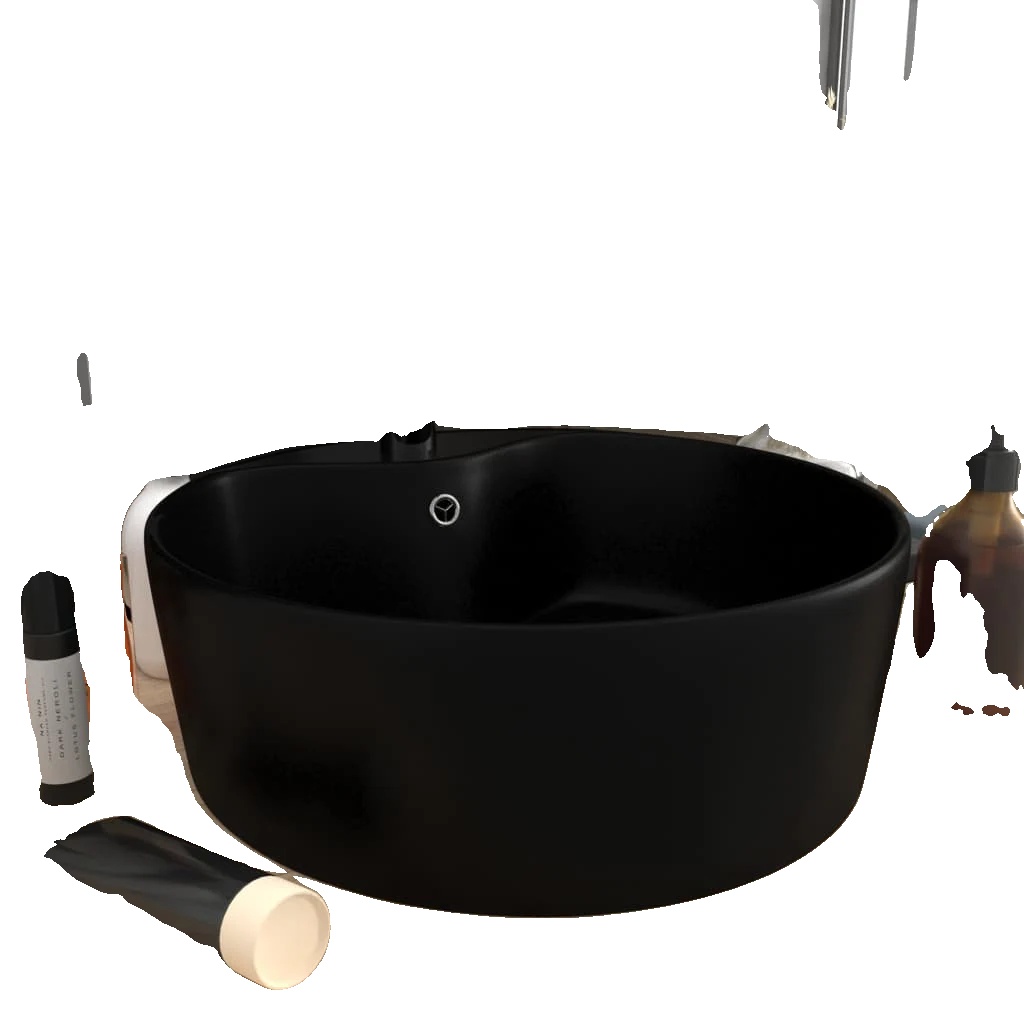 Waschbecken, Modernes Design, Überlauf-funktion, Armeegrün