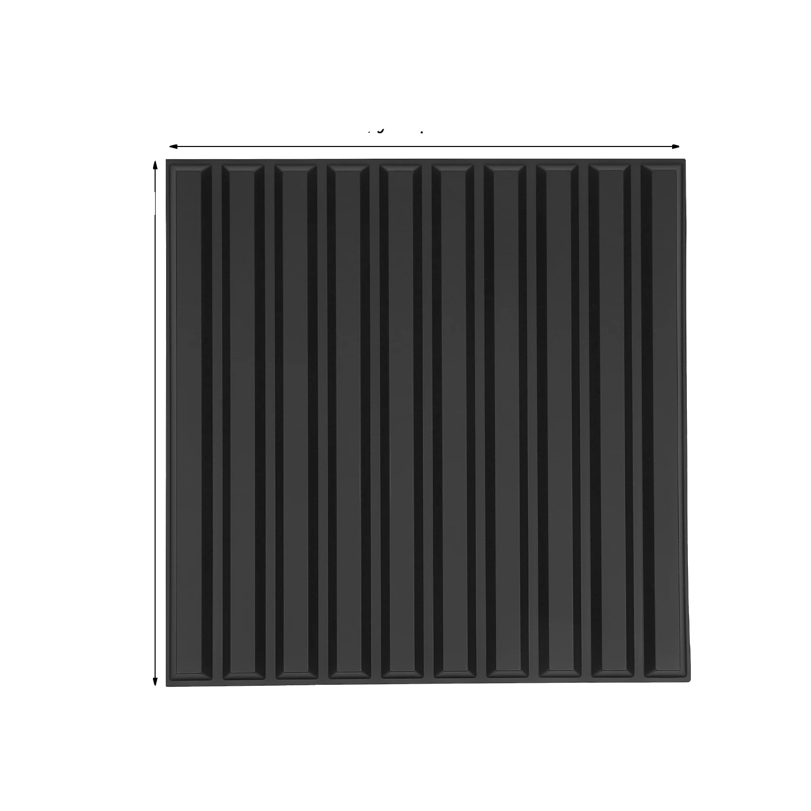 3d-wandpaneele, Wasserdichtes Pvc, Einfache Installation, Schwarz