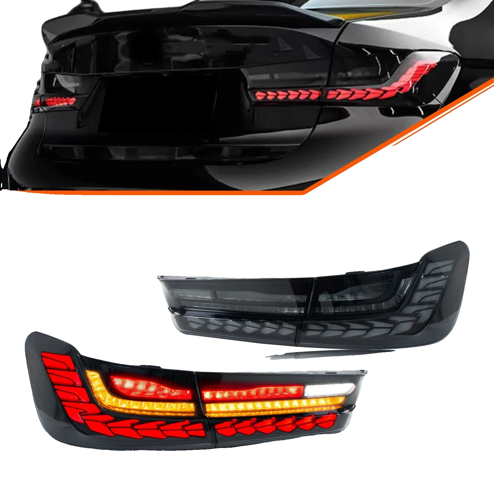 Rücklichtanbau, Pc Abs Pmma Glasmaterial, 12 V Spannung, 35 W Watt, 3400 Lm Lumen, Sequenzieller Blinker