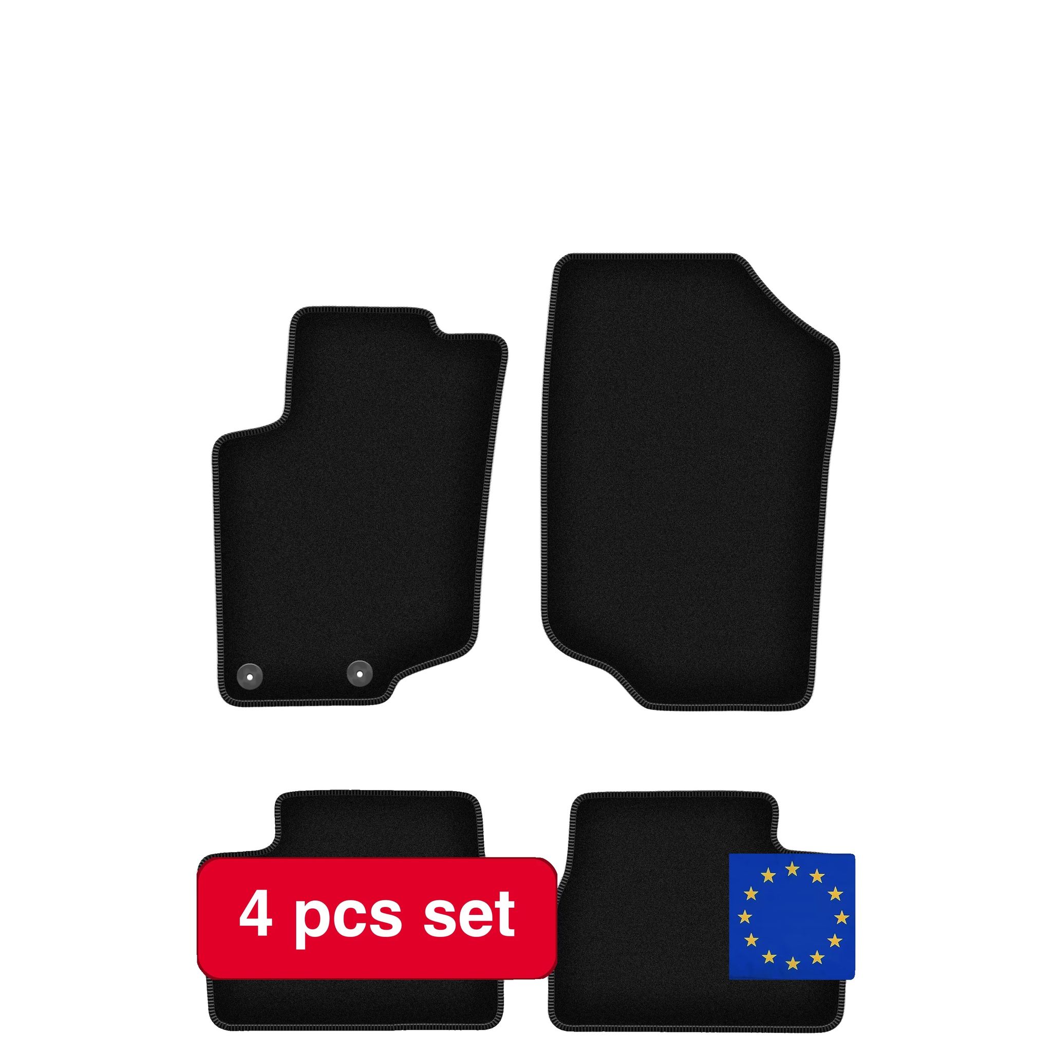 Bodenmatten, Erschwinglicher Schutz, Leichtes Design, Schwarz