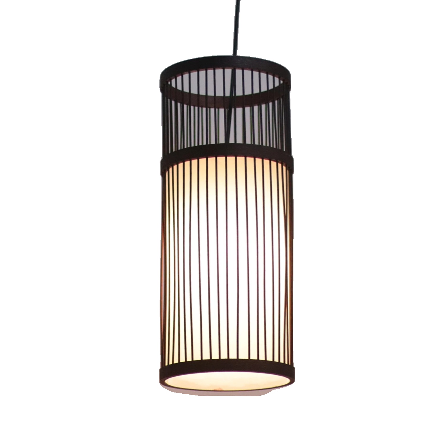 Pendelleuchte, Bambusdesign, Traditioneller Stil, D18xh42cm, Keine Glühbirne