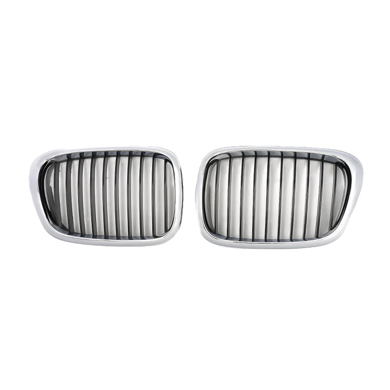 Frontgrill, Abs-material, Vertikales Billet-design, Chrom