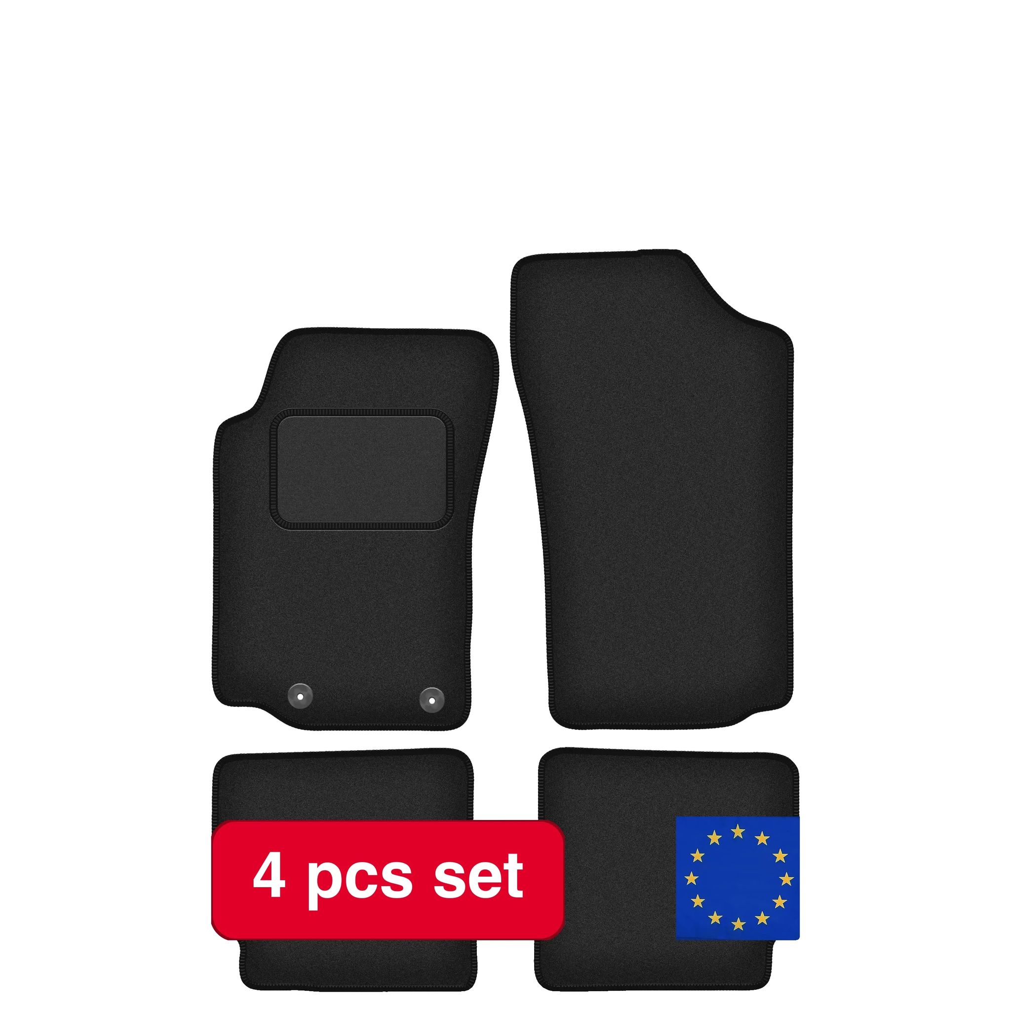Autofußmatten, Maßgeschneidert Für Peugeot 306, Luxuriöses Design, Schwarz