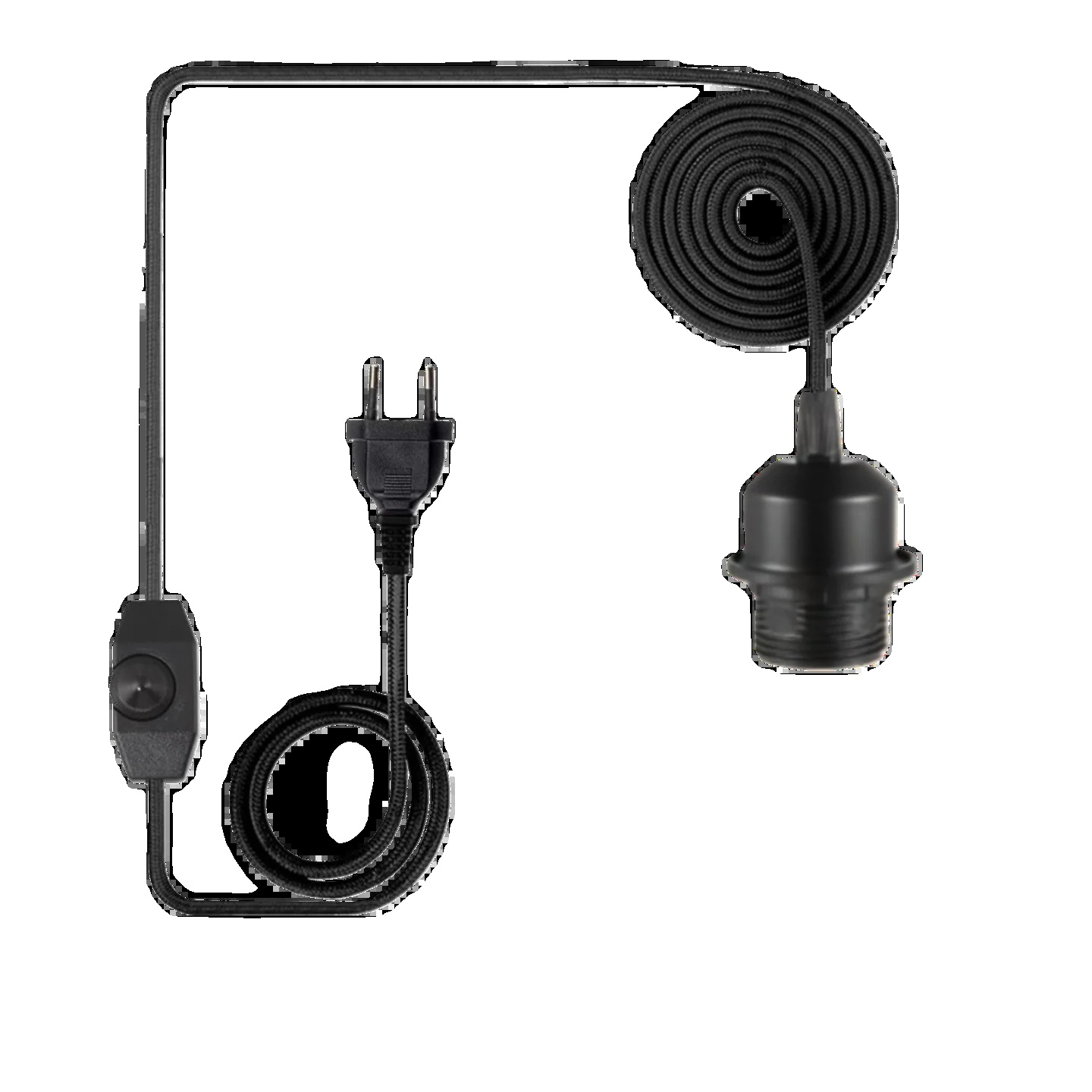 Pendelleuchte, Dimmbarer Schalter, Rattanmaterial, C - Dimmer-schalter, 1 Stück-b