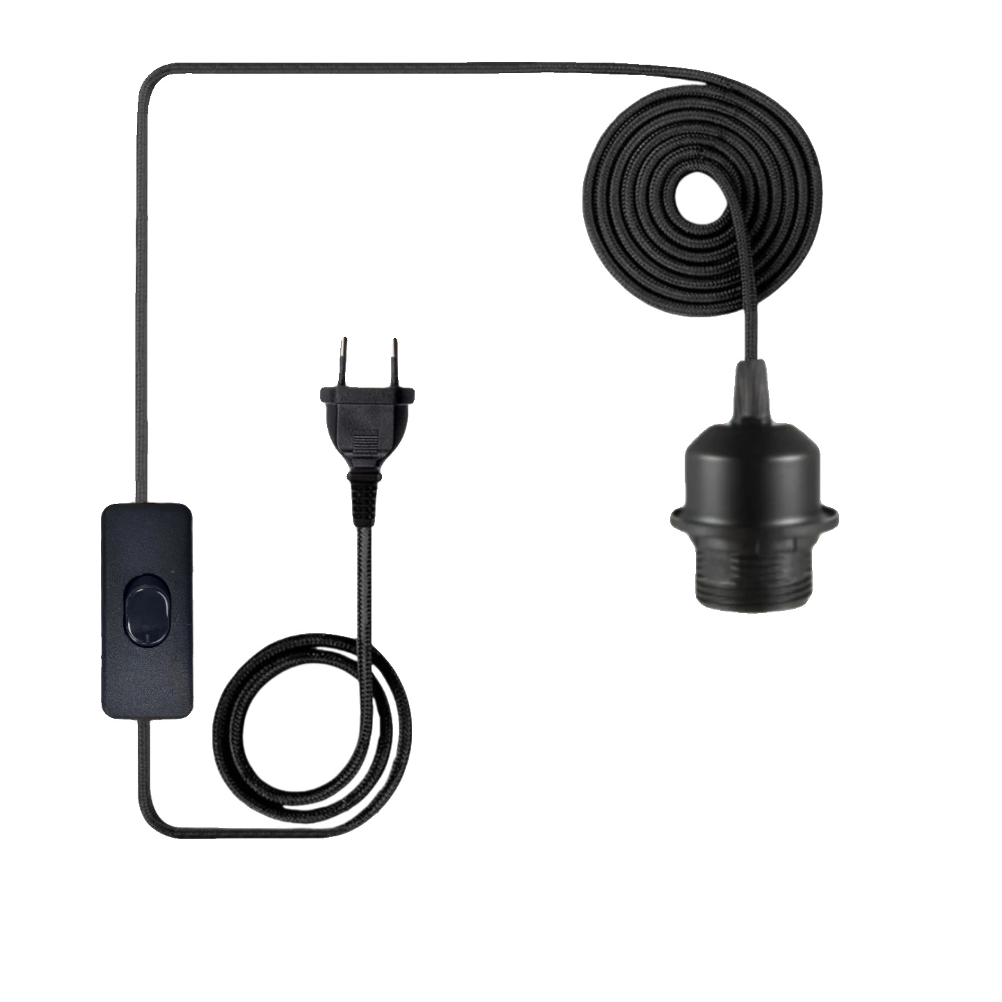 Pendelleuchte, Dimmbarer Schalter, Rattanmaterial, B- Ein-aus-schalter-a, 2stück-a