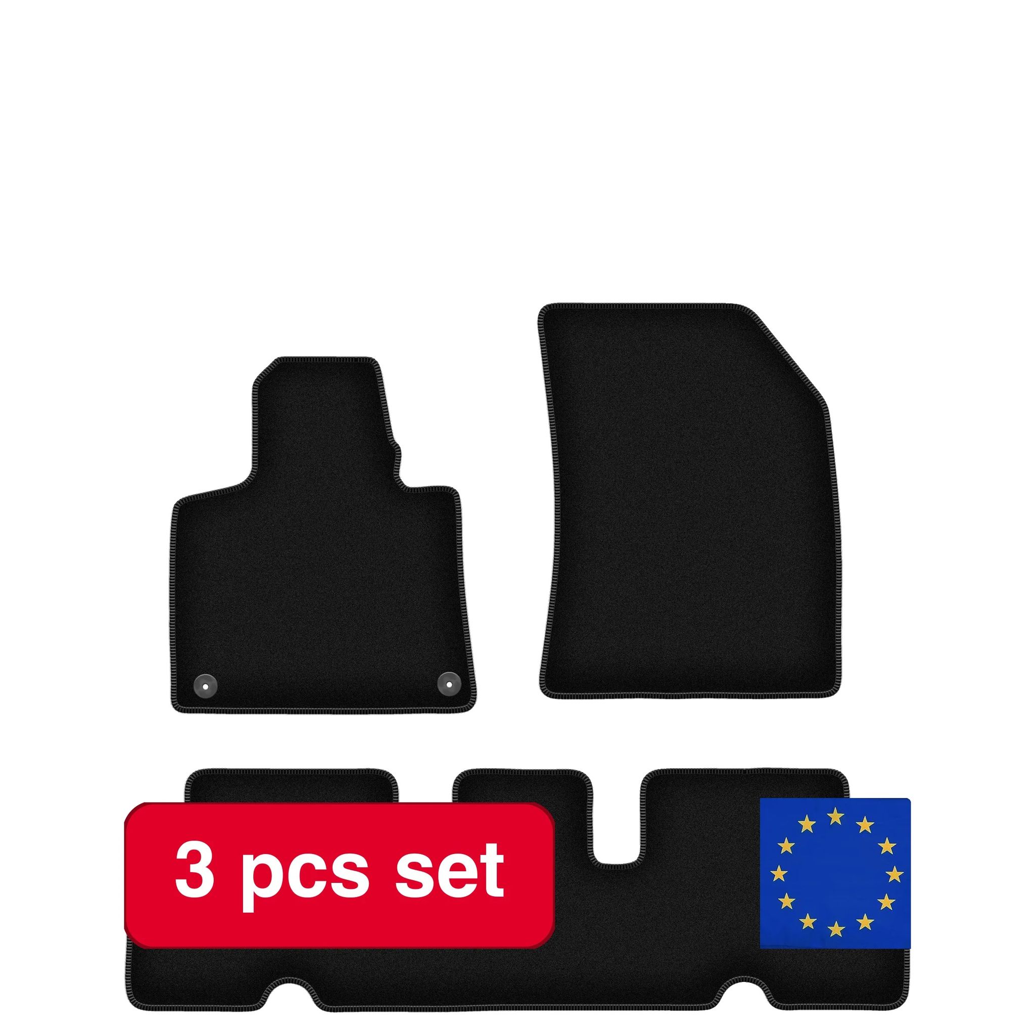 Mats, Leichtes Design, Grundlegender Innenschutz, Schwarz