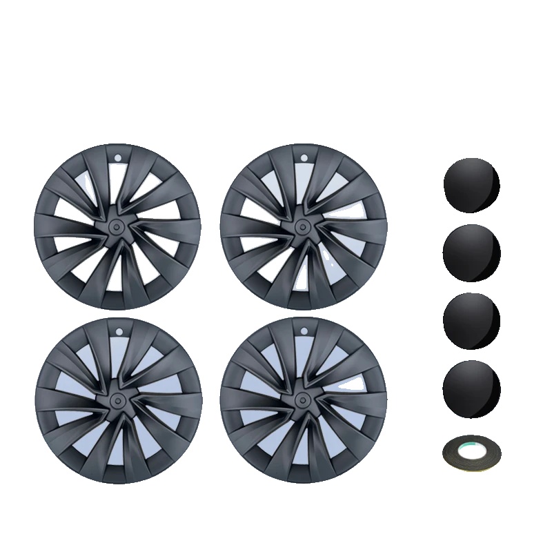 Radkappen, Passend Für Helix 2.0 Räder, Kompatibel Mit Tesla Model Y, Matte Schwarz, Für Modell Y Juniper, 20 Zoll 2025