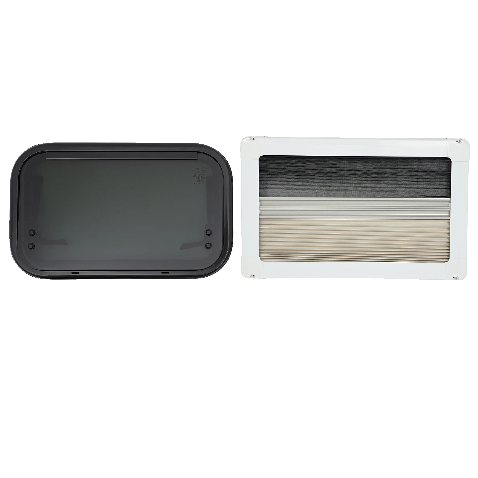 Rv Ausziehfenster, Sonnenschutzscreen, Insektenschutz, Schwarz