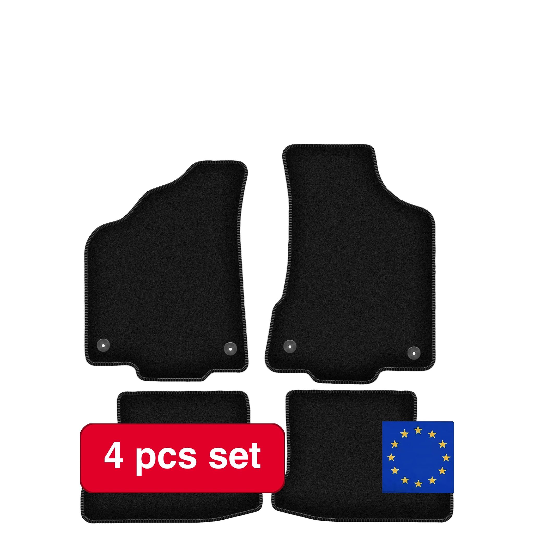 Teppiche, Standardgröße, Innenschutz, Schwarz