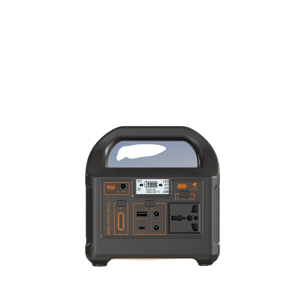 Tragbare Powerstation, Batteriekapazität: 153,6wh, Ac-ausgangsspannung: 220v ± 15%, Abmessungen: 180mm X 130mm X 185,5mm, Gewicht: 1,75kg, Dc-ausgang: