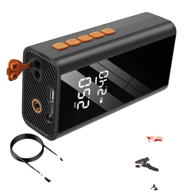 Auto-starthilfe, 150psi Luftkompressor, Tragbare Powerbank, 1200asmart Clip