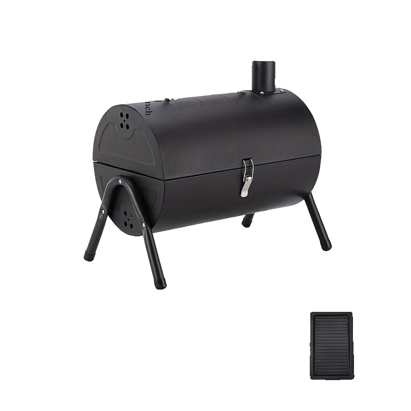 Tragbarer Bbq-grill, Edelstahl, 18 X 12 X 36 Zoll, Holzkohle, Gewicht 15 Lbs, Wärmeleistung Bis Zu 500°f