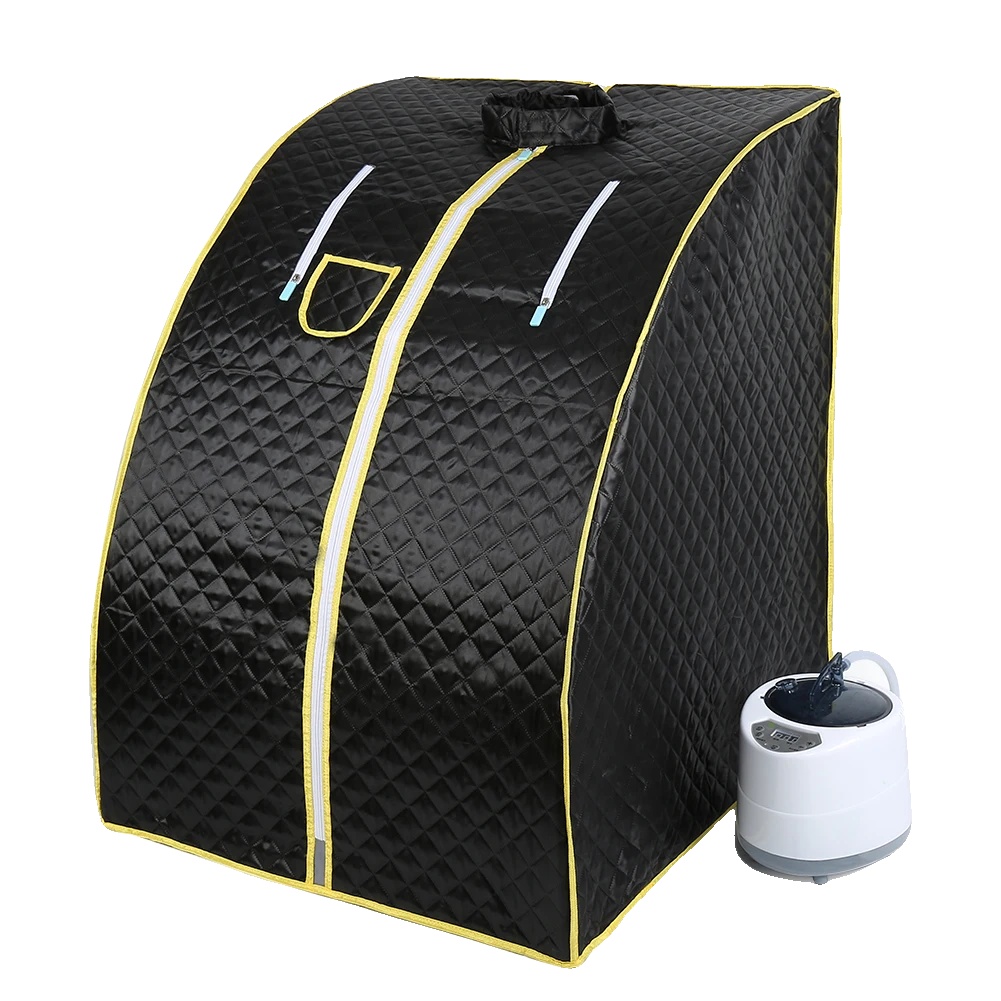 Dampfbad, Tragbares Design, Einstellbare Temperatur, Schwarz