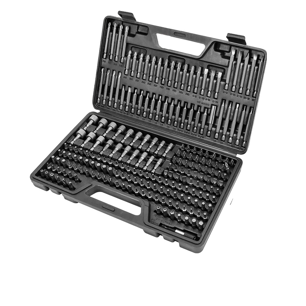 Schraubendreher-bit-set, Hochkohlenstoffstahl, Verschiedene Antriebsarten, 208stück