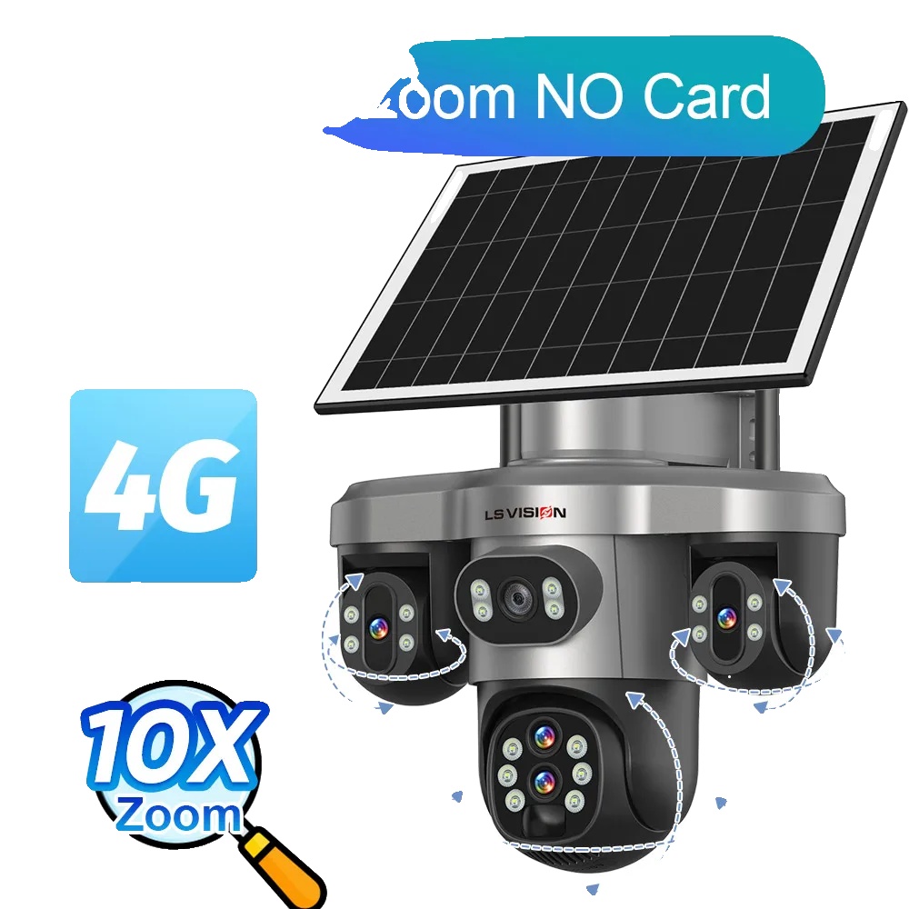 Überwachungskamera, 10-facher Optischer Zoom, Ip66 Wasserdicht, 4g 10x Zoom Keine Karte
