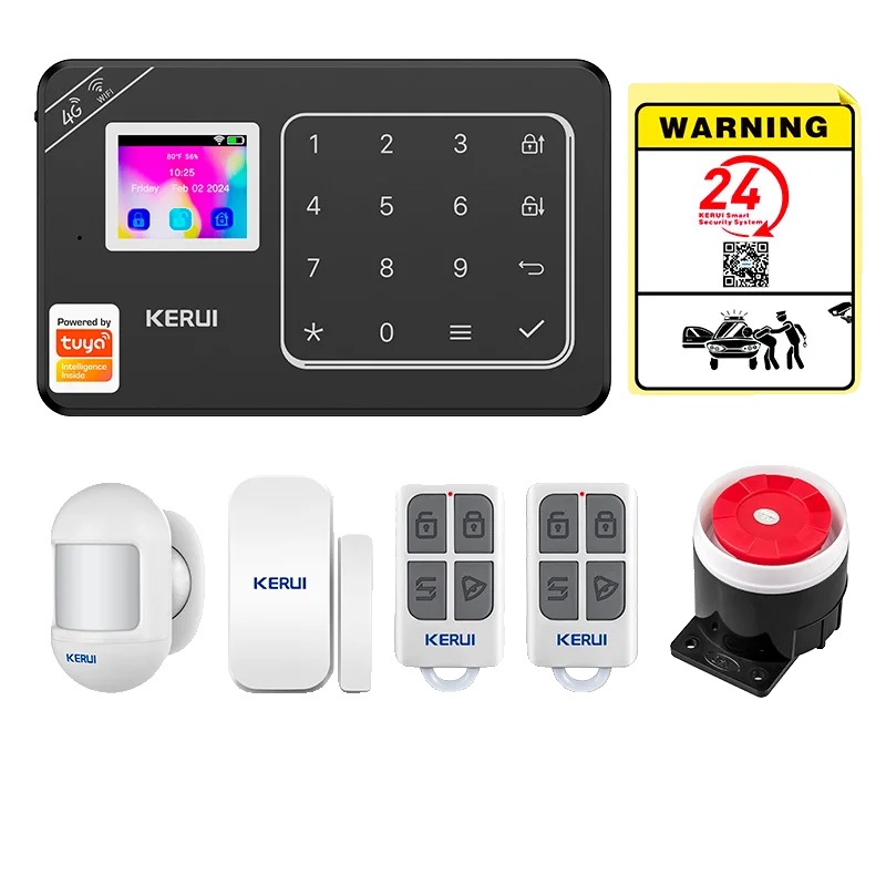 Smart Home Alarmanlage, Sprachsteuerungskompatibel, Sofortige Benachrichtigungen, Alarm Kit 1, Eu-stecker-a