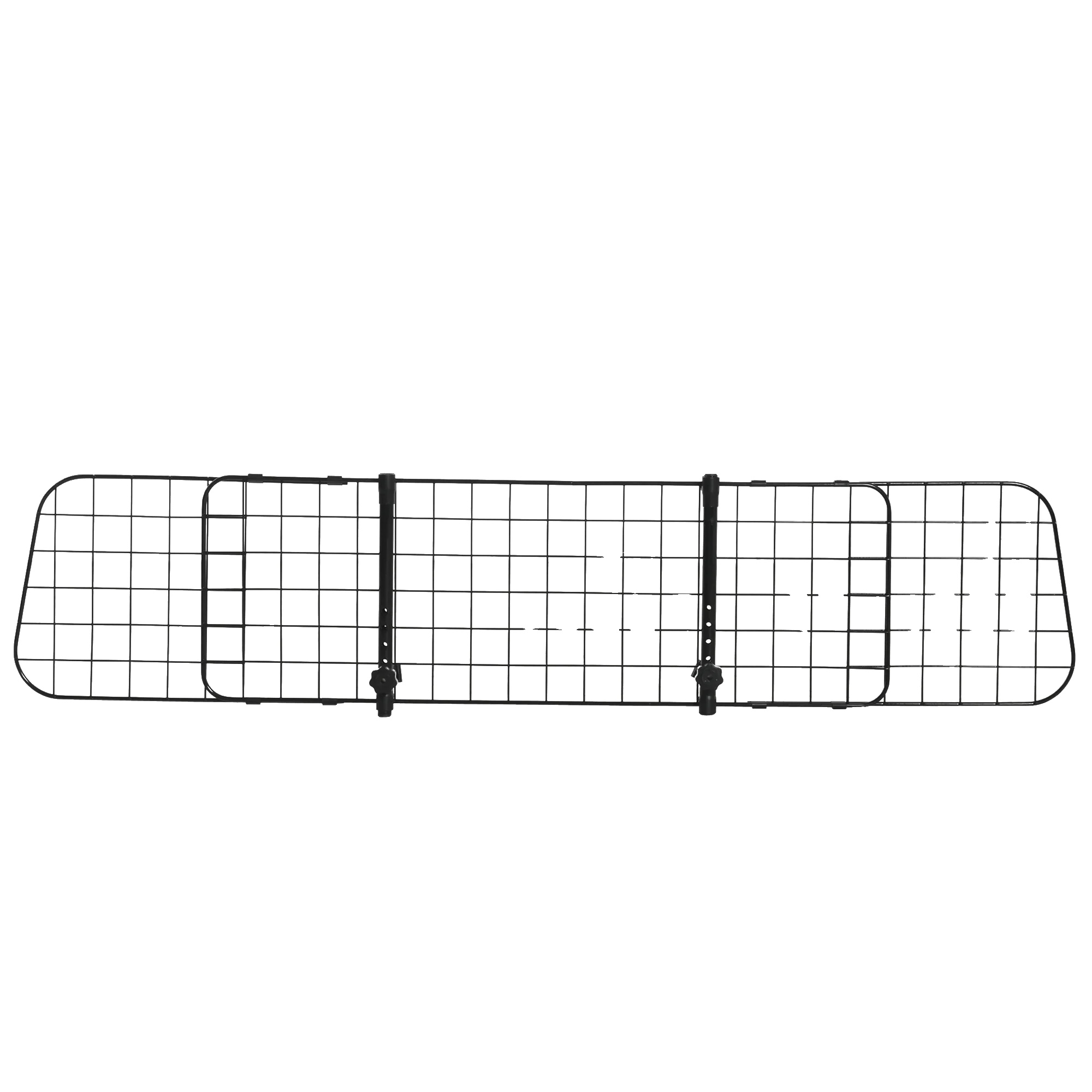 Hund Auto Barriere, Verstellbare Breite, Robustes Metallgitter, Schwarz