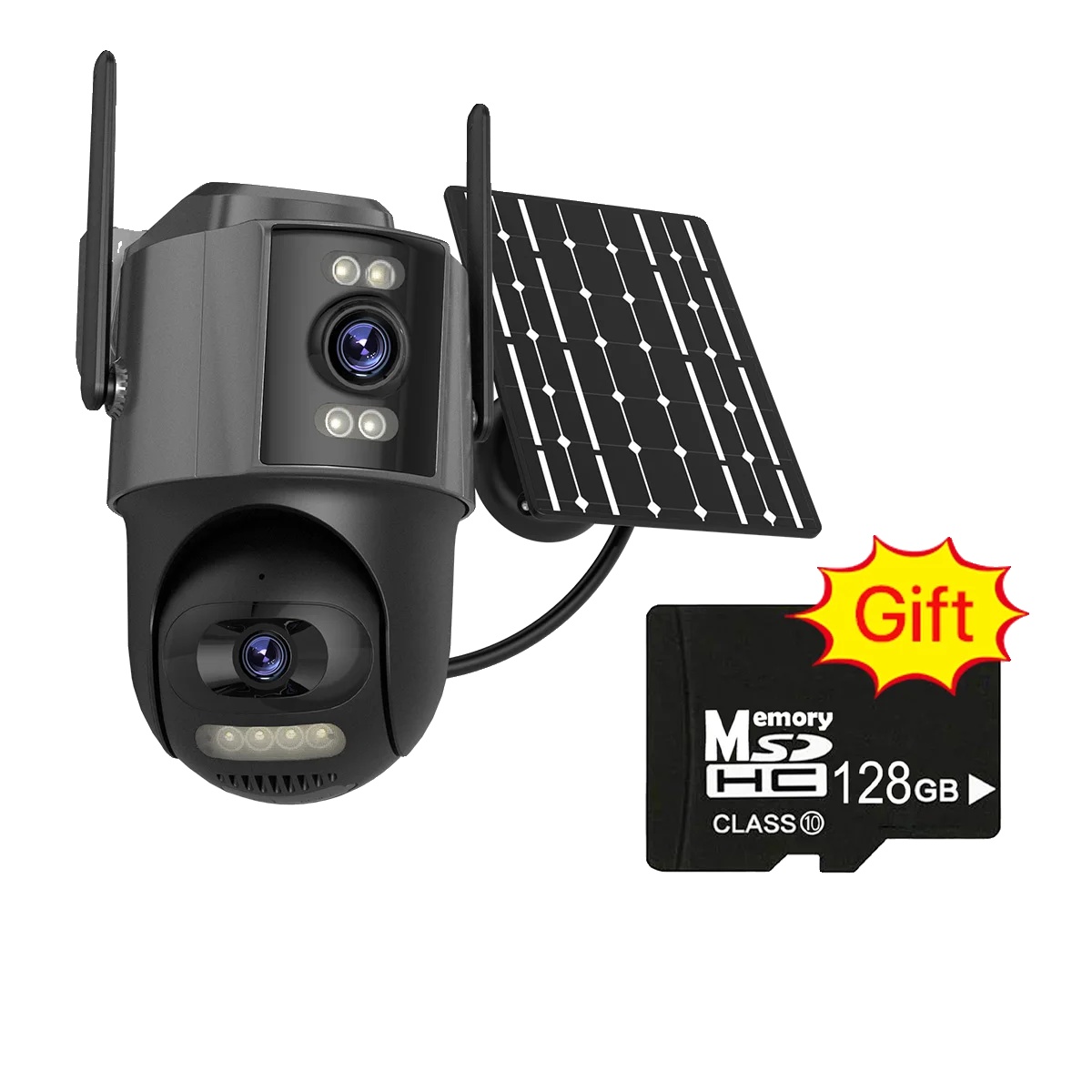 Solar-kamera, 4mp Auflösung, Intelligente Bewegungsverfolgung, Upgrade