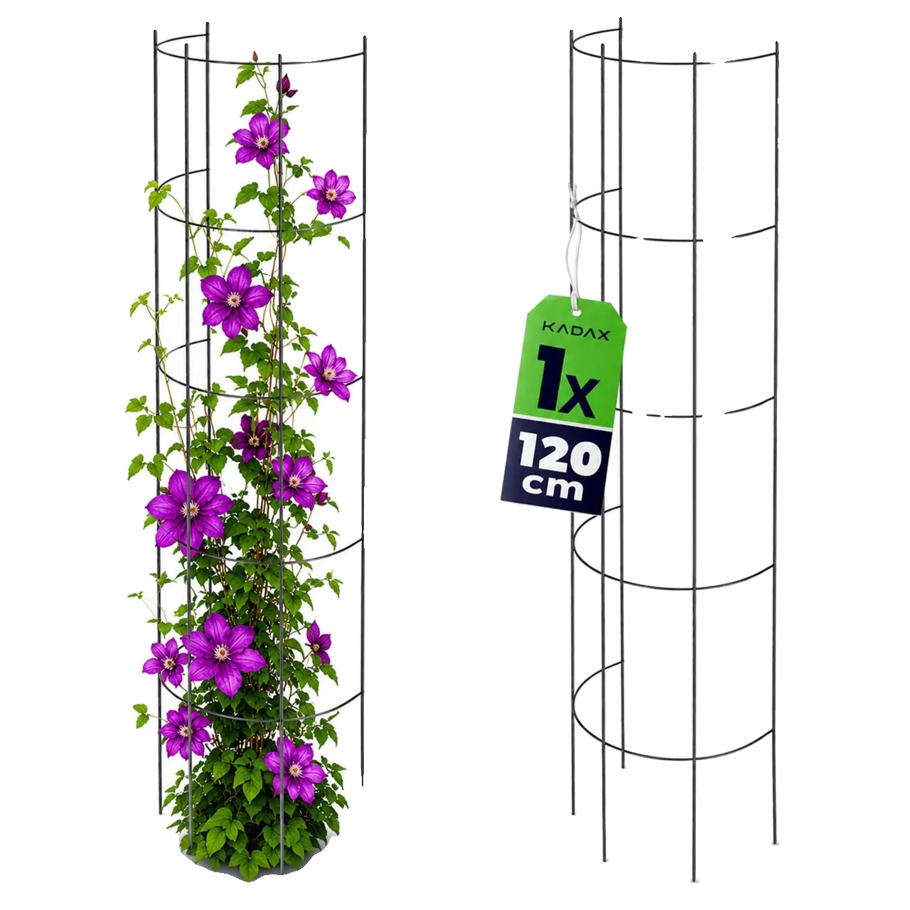 Pergola, Metallkonstruktion, 120 Cm Höhe, Schwarz