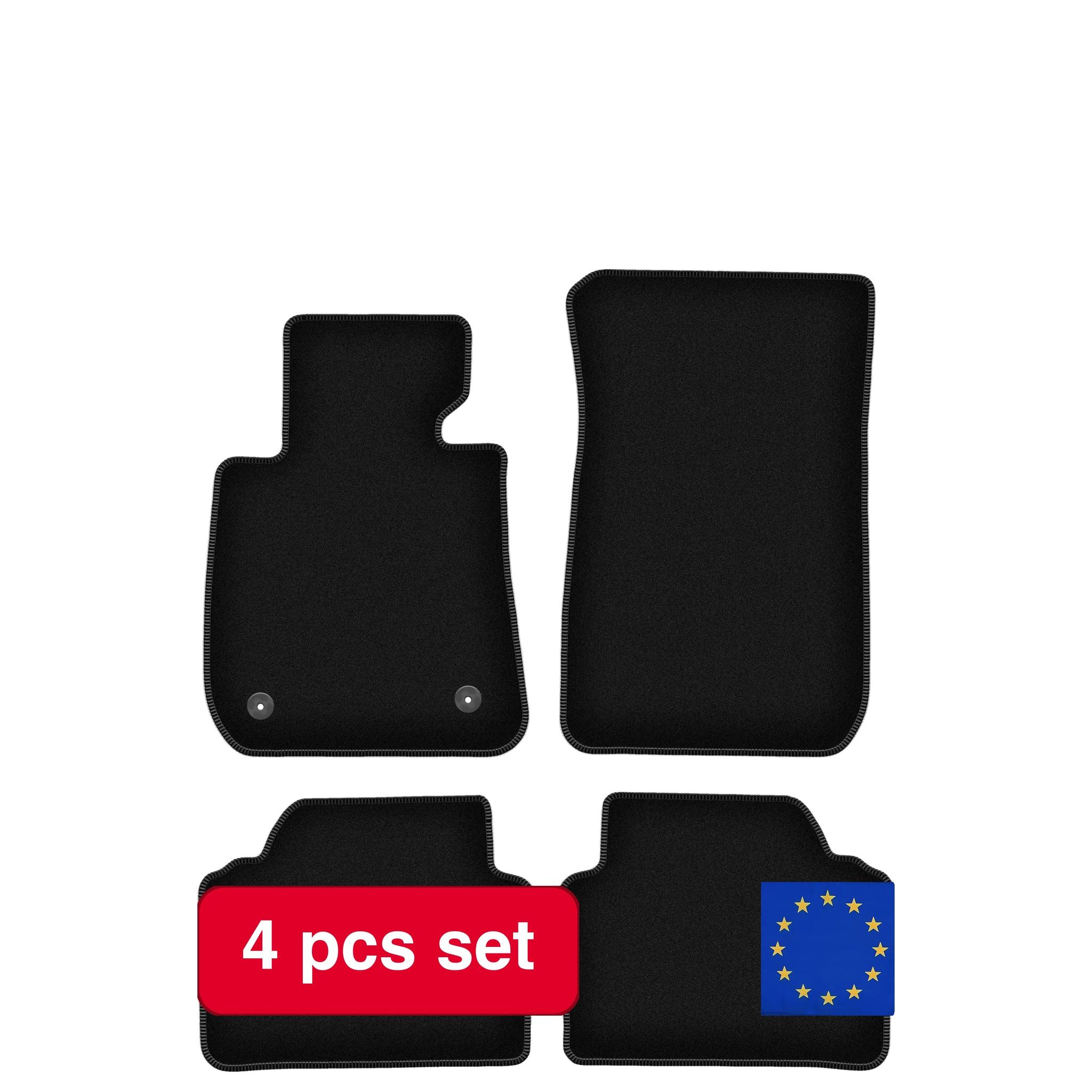 Mats & Teppiche, Leichtes Design, Kompatible Passform, Schwarz