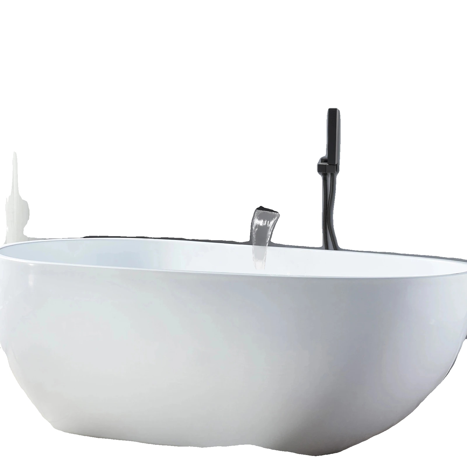 Duschset, Modernes Design, Langlebige Materialien, Schwarz