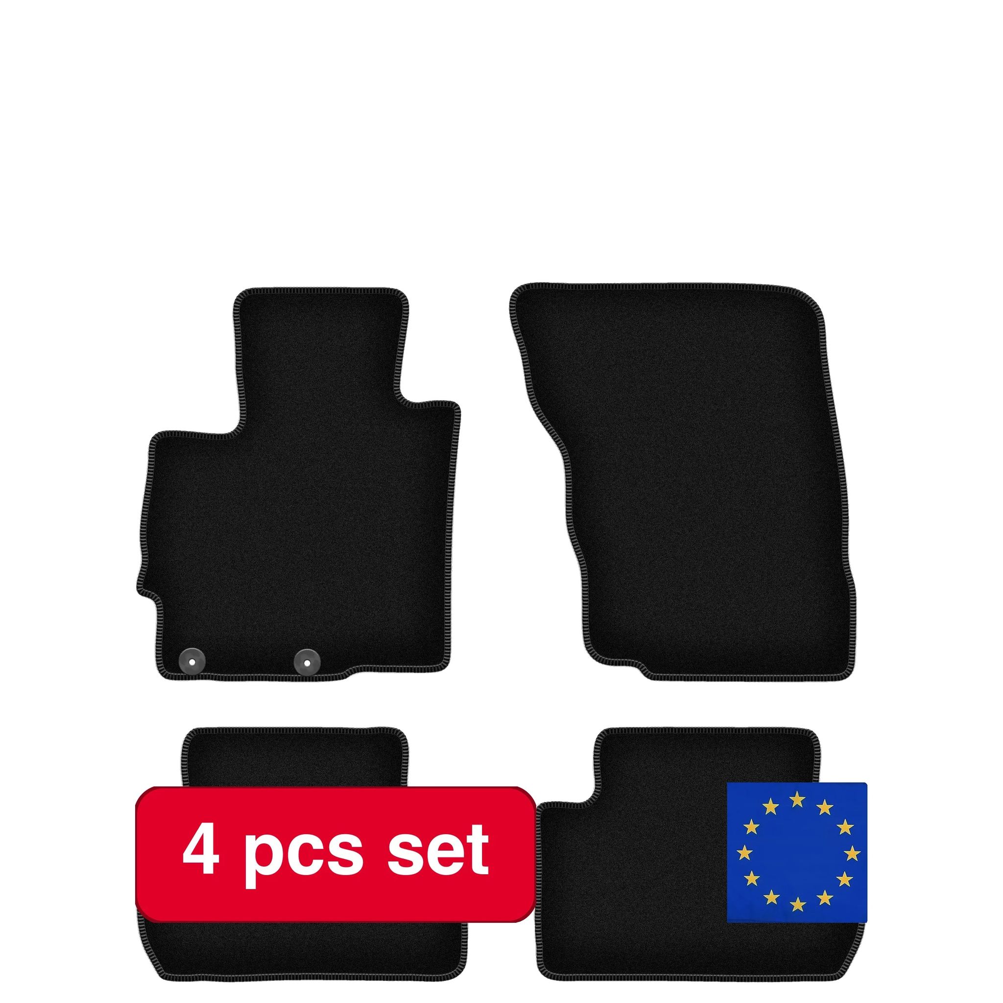 Bodenmatten, Standardgröße Für Suvs, Leichtes Design, Schwarz