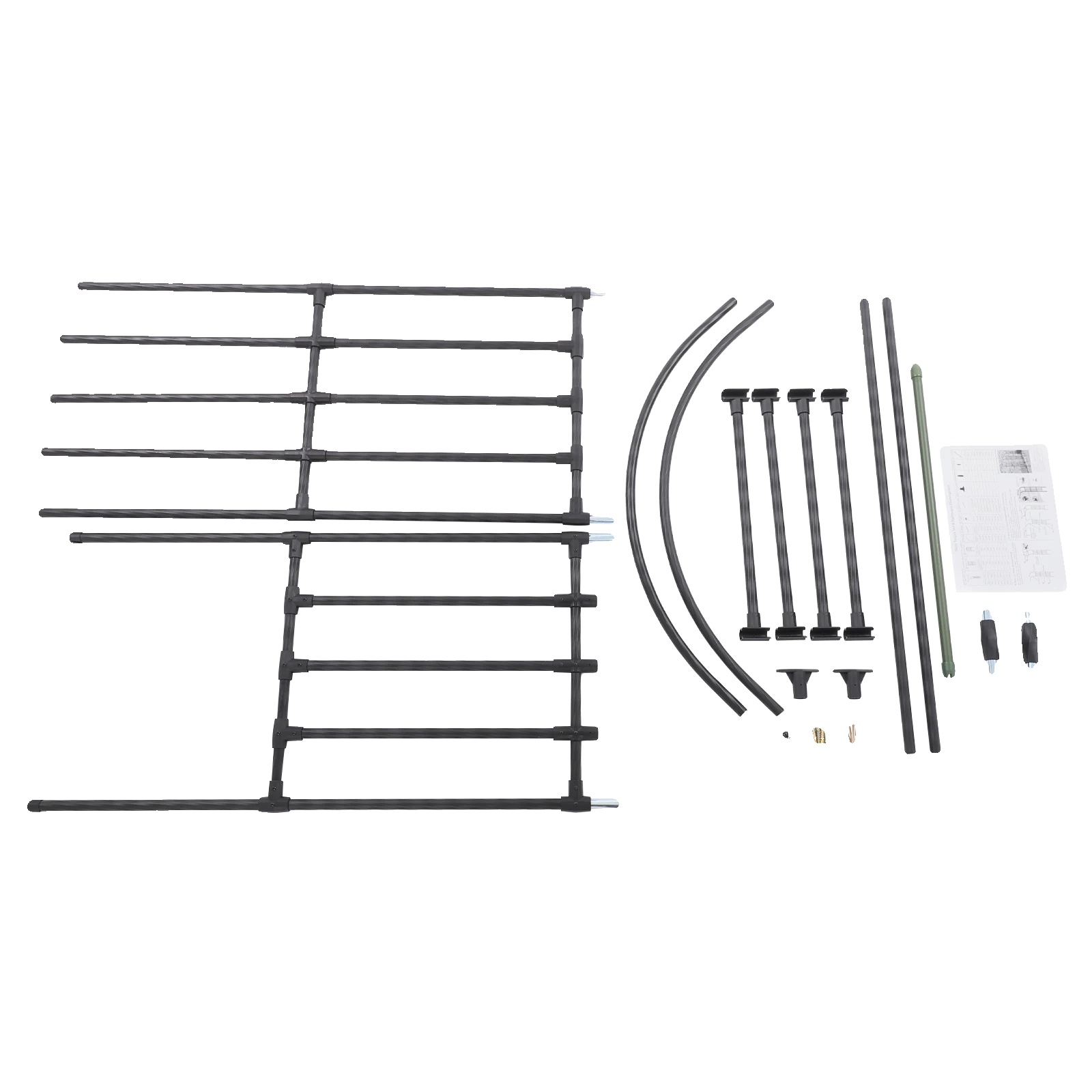 Garten-spalier, Robustes Stahl, Modernes Design, Schwarz