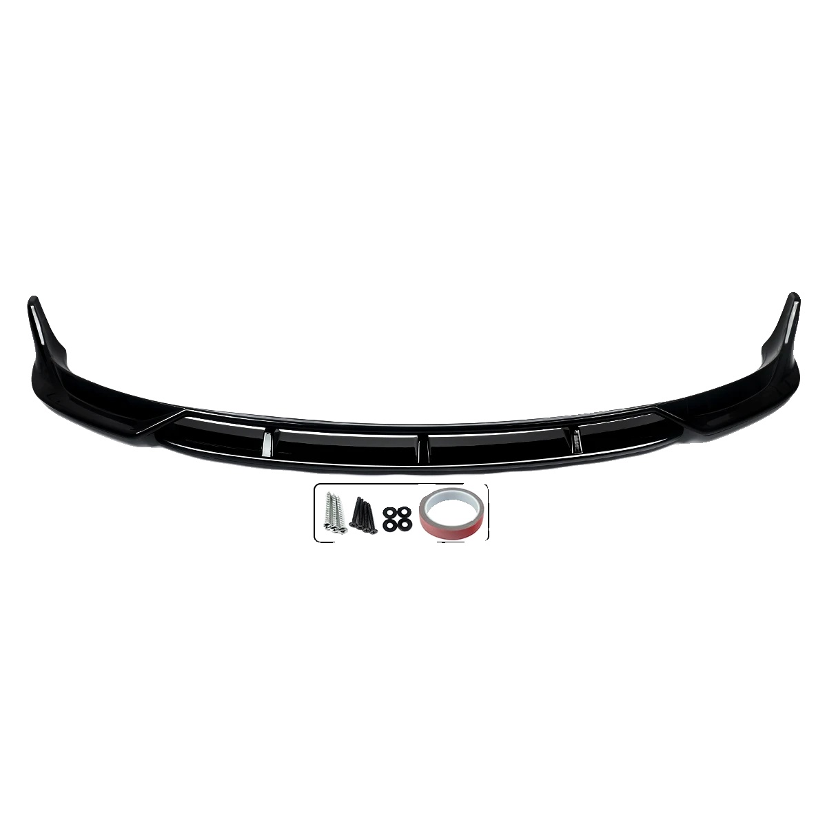 Front Splitter Stoßstangenlippe, Hochwertiges Abs, Passt Für Tesla Model 3 2017-2023, Glänzend Schwarz