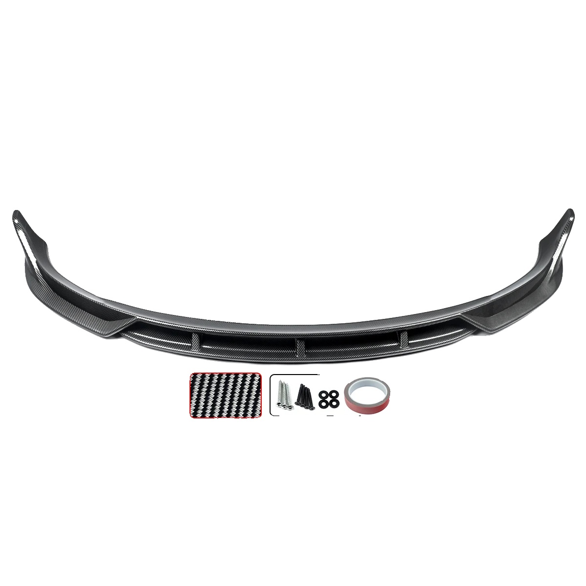 Front Splitter Stoßstangenlippe, Hochwertiges Abs, Passt Für Tesla Model 3 2017-2023, Karbon-look