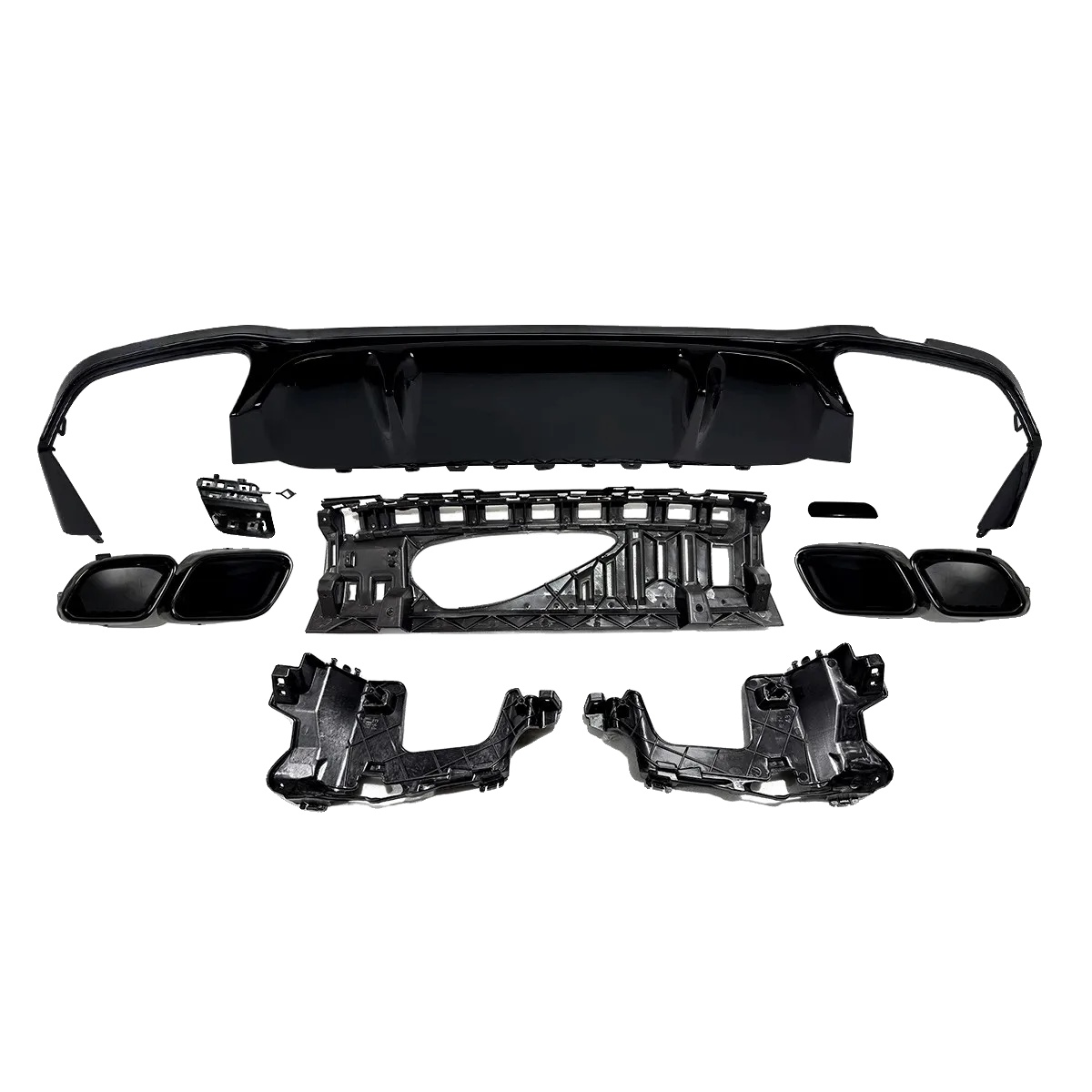 Heckdiffusor, Perfekte Passform Für Amg Line, Robuste Konstruktion, Schwarz