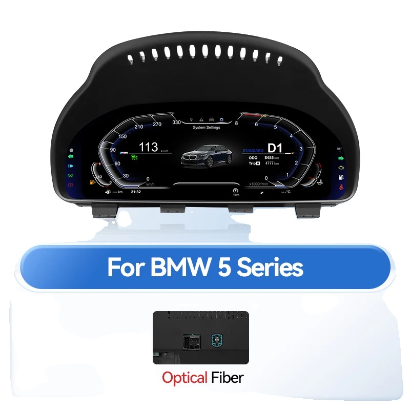Digitales Dashboard, 12,3 Zoll Lcd, Kompatibel Mit Mehreren Luxusfahrzeugmodellen, Mit Glasfaser